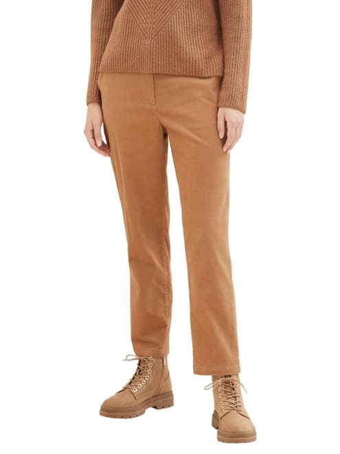 Γυναικείο Κοτλέ Παντελόνι Καφέ Tom Tailor 039904-32171