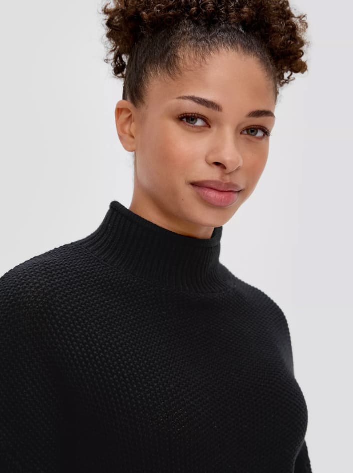 Γυναικείο Πλεκτό Ζιβάγκο Μαύρο S.Oliver 2133364-9999