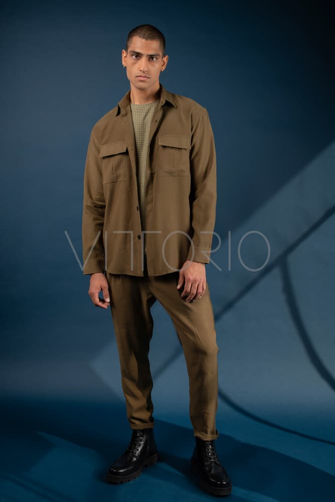 Ανδρικό Aviano Overshirt Λαδί Vittorio AVOVER-OLIVE