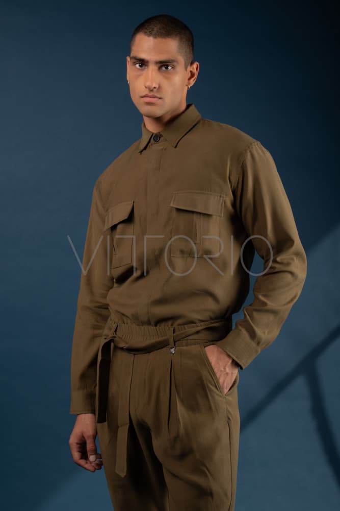 Ανδρικό Aviano Overshirt Λαδί Vittorio AVOVER-OLIVE