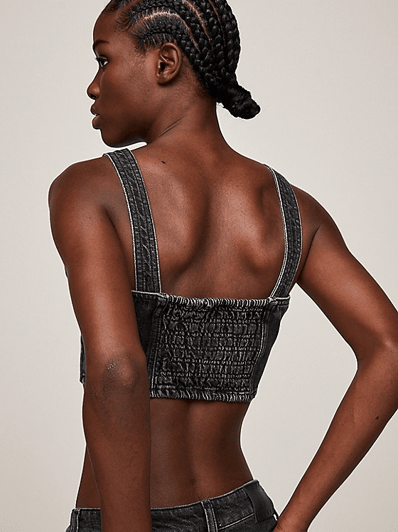 Γυναικείο Τζιν Skinny Top Μαύρο Tommy Jeans DW0DW17699-1BZ