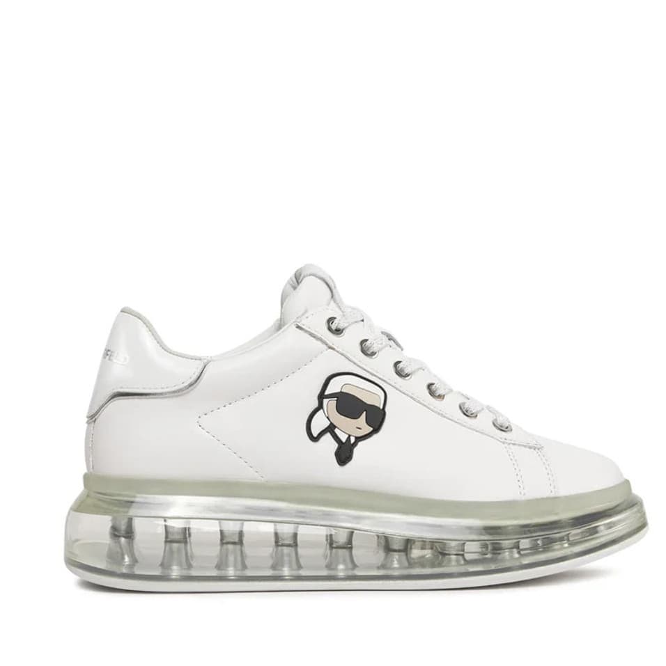 Γυναικεία Δερμάτινα Karl NFT Lo Lace Sneakers Λευκά Karl Lagerfeld KL62630N-01S WHITE