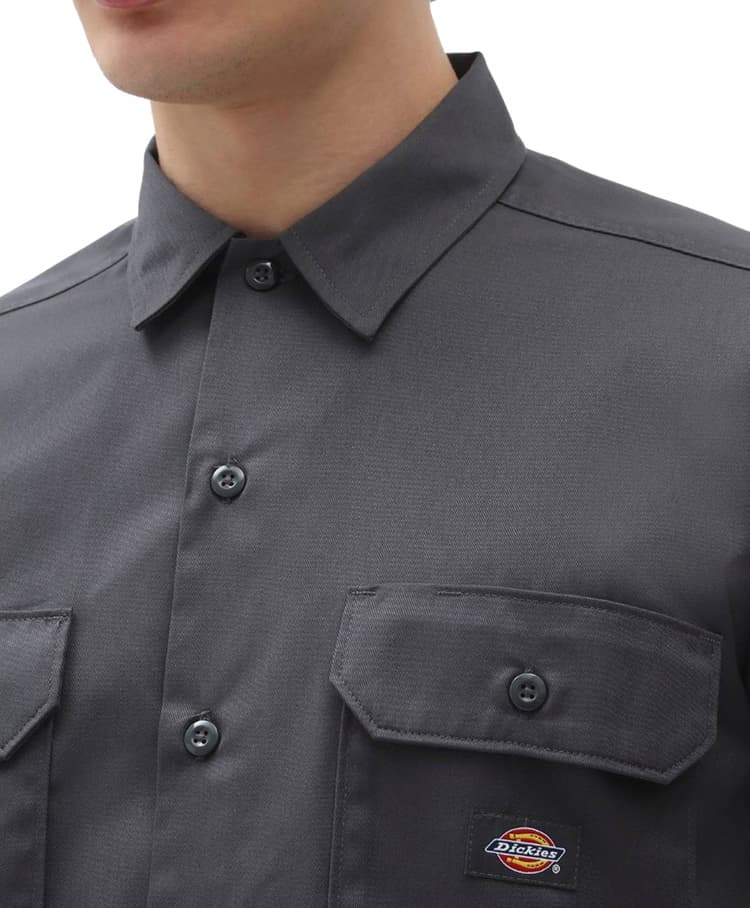Ανδρικό Work Κοντομάνικο Πουκάμισο Ανθρακί Dickies DK0A4XK7-CH01