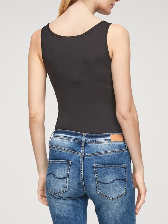 Γυναικείο Αμάνικο Τοπ Μαύρο S.Oliver 2058277-9999