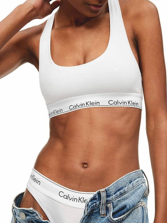 Γυναικείο Μπουστάκι Λευκό Calvin Klein 0000F3785E-100