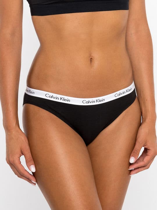 Γυναικεία Σλιπ 3 Τεμαχίων Μαύρα Calvin Klein 000QD3588E-001