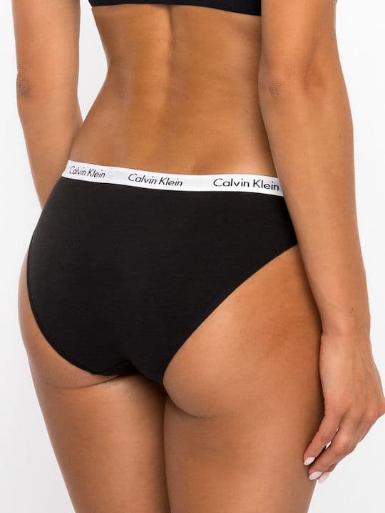 Γυναικεία Σλιπ 3 Τεμαχίων Μαύρα Calvin Klein 000QD3588E-001