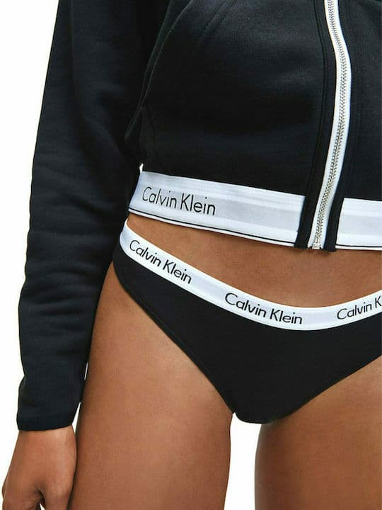 Γυναικεία Σλιπ 3 Τεμαχίων Μαύρα Calvin Klein 000QD3588E-001