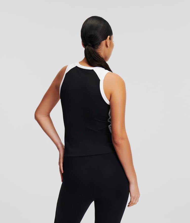 Γυναικείο Logo Tape Tank Top Μαύρο Karl Lagerfeld 241W1719-999 BLACK