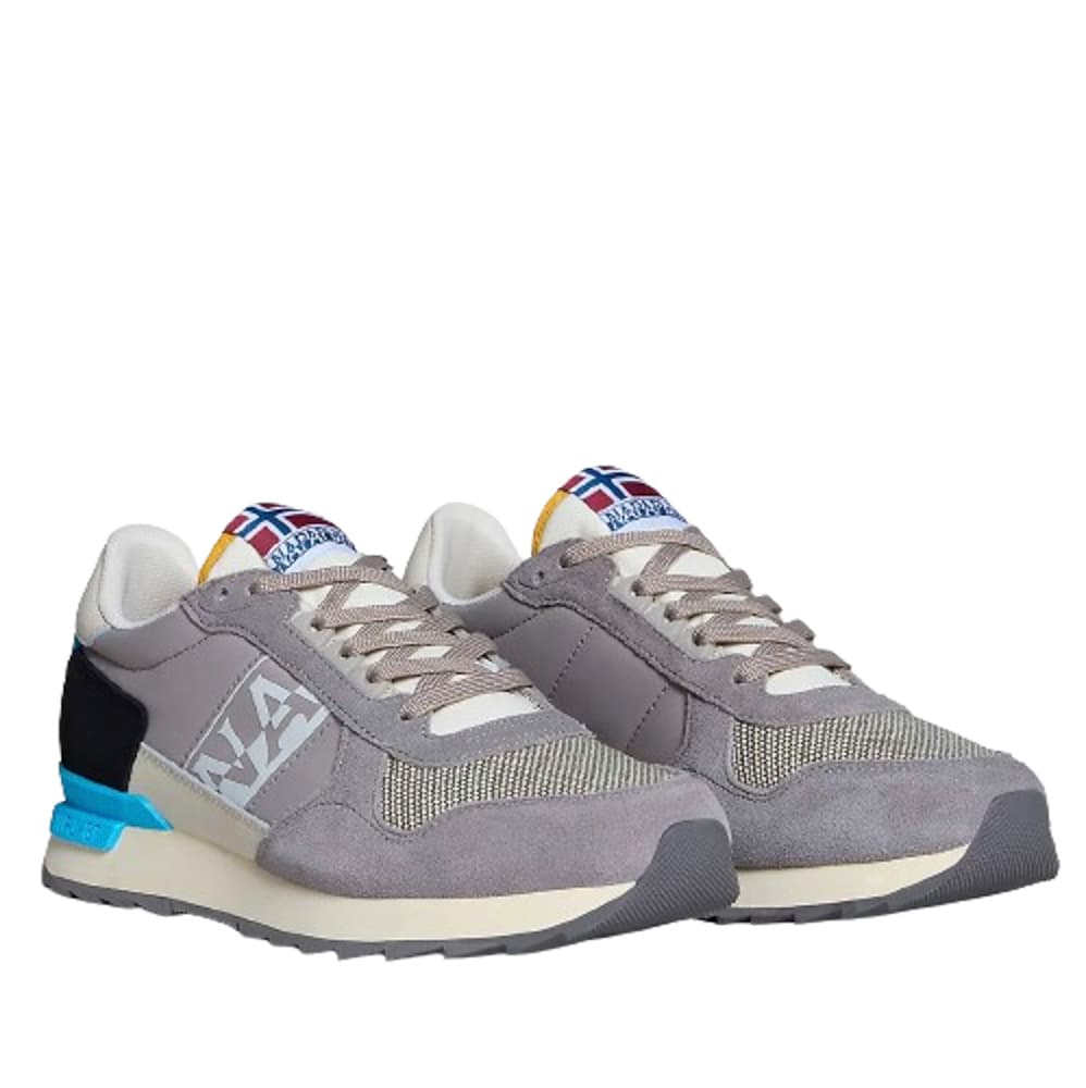 Ανδρικά Δερμάτινα Stab Sneakers Γκρι Napapijri NP0A4I79-Z281