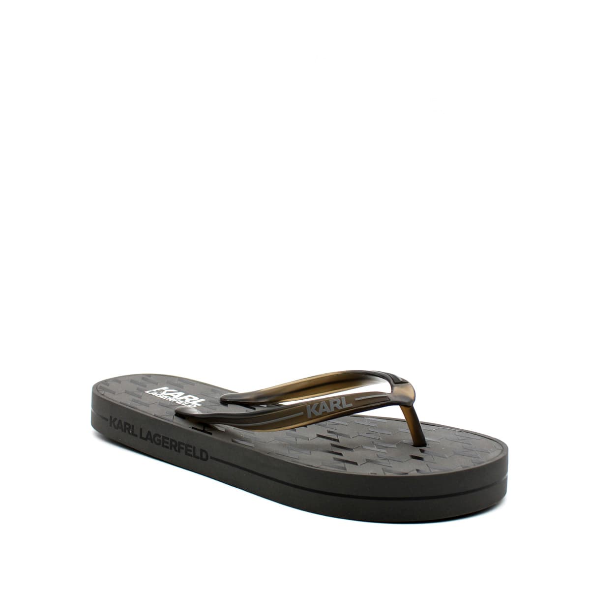 Γυναικείες Monogram Σαγιονάρες Γκρι Karl Lagerfeld KL81013-GREY