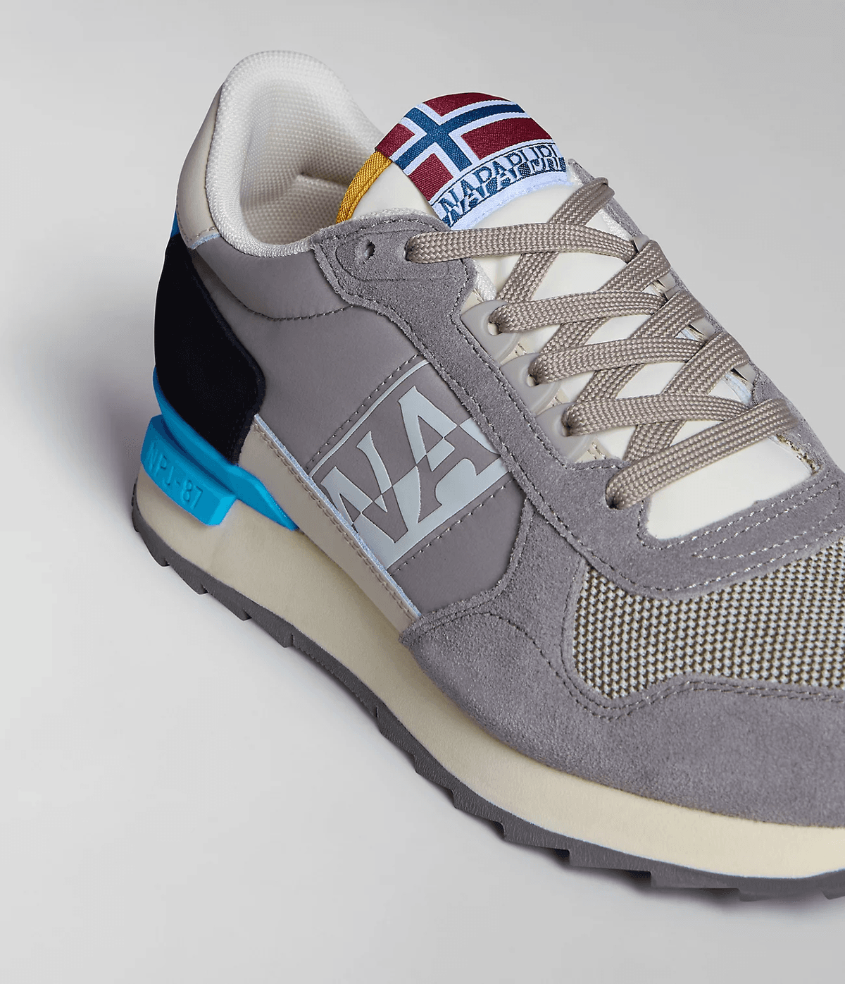 Ανδρικά Δερμάτινα Stab Sneakers Γκρι Napapijri NP0A4I79-Z281