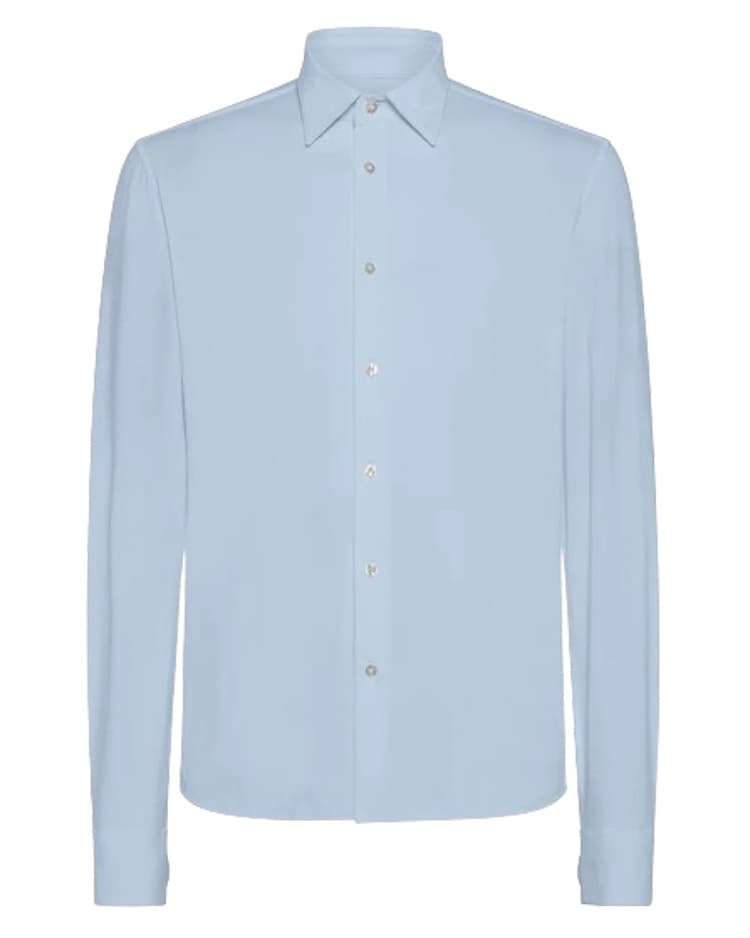 Ανδρικό Stretch Πουκάμισο Γαλάζιο RRD 24251-CELESTE