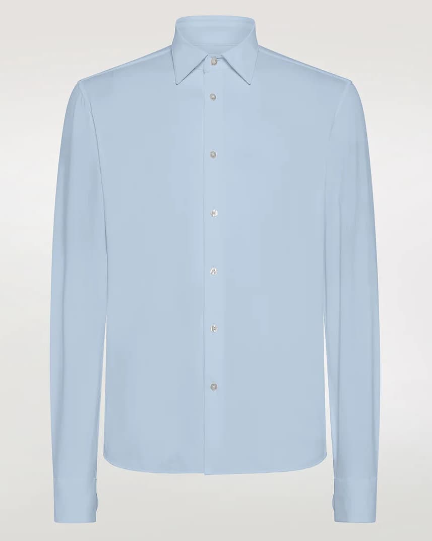 Ανδρικό Stretch Πουκάμισο Γαλάζιο RRD 24251-CELESTE