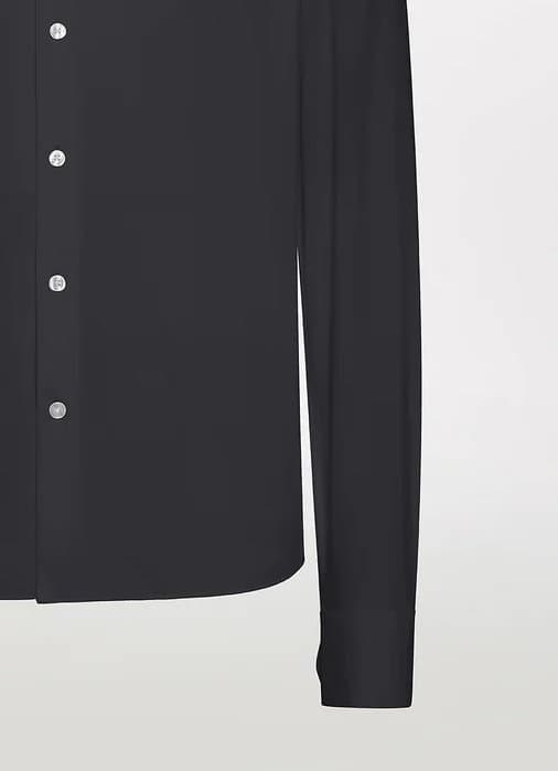 Ανδρικό Stretch Πουκάμισο Blue Black RRD 24251-BLUE BLACK