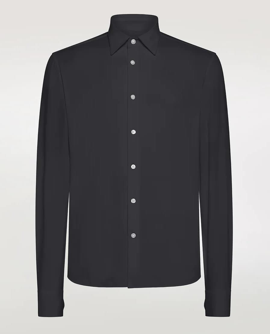 Ανδρικό Stretch Πουκάμισο Blue Black RRD 24251-BLUE BLACK