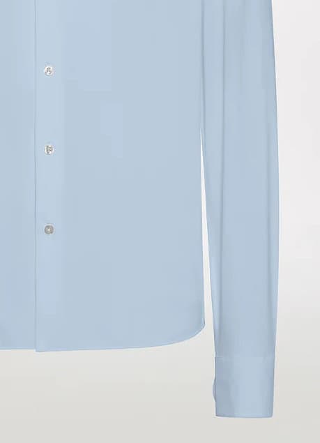 Ανδρικό Stretch Πουκάμισο Γαλάζιο RRD 24251-CELESTE