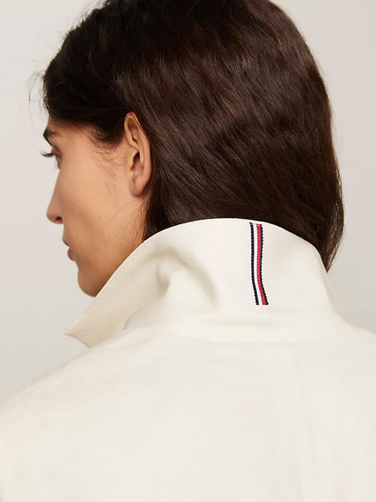 Γυναικείο Λινό Σακάκι Μπεζ Tommy Hilfiger WW0WW42454-AEJ