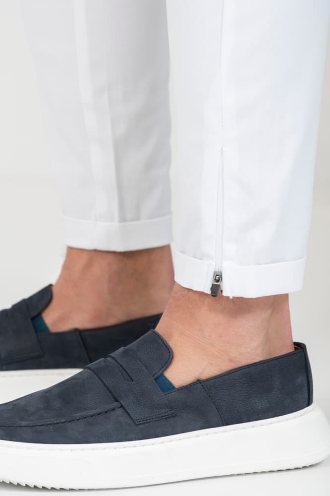 Ανδρικό Παντελόνι Λευκό Vittorio ALTOD-WHITE