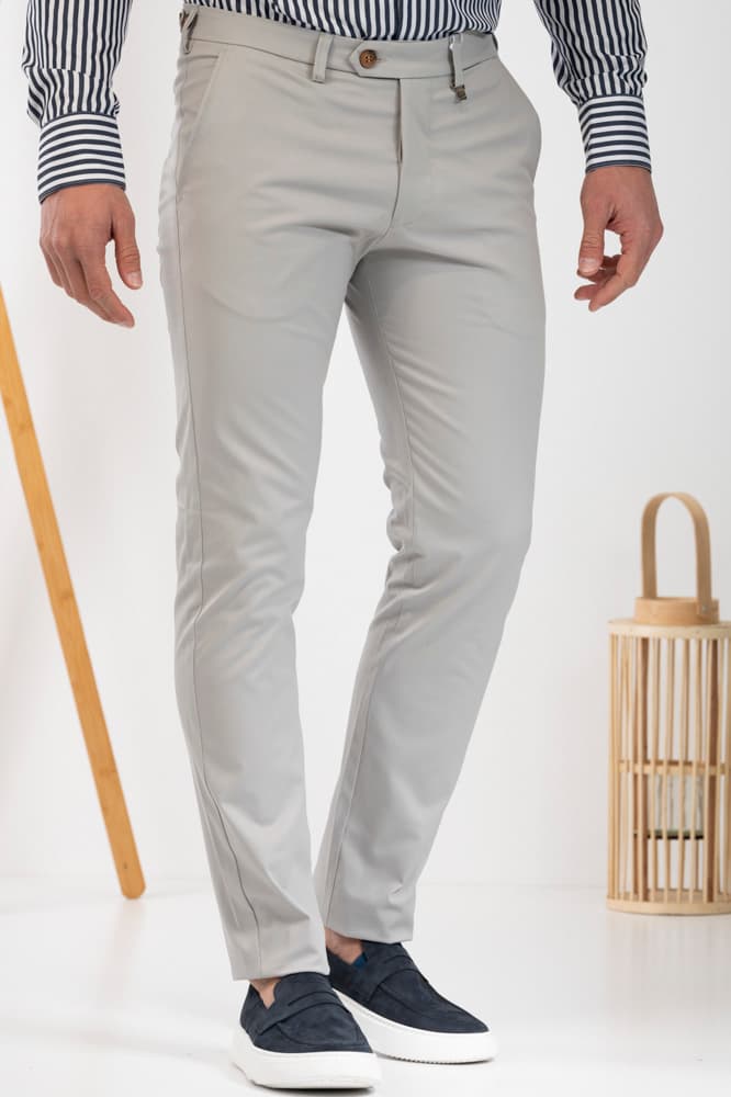 Ανδρικό Παντελόνι Γκρι Vittorio REBBIO-GREY