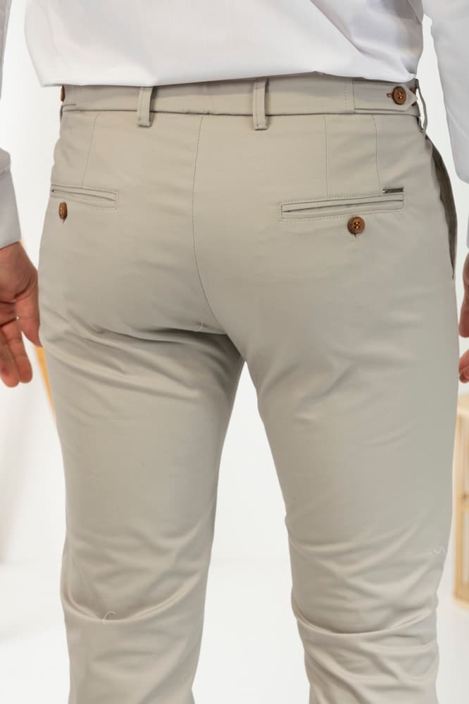 Ανδρικό Παντελόνι Μπεζ Vittorio REBBIO-STONE