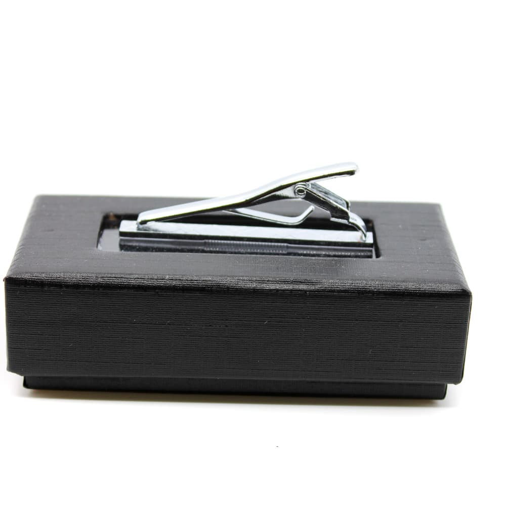 Ανδρικό Κλιπ Γραβάτας Ασημί Stefano Mario 0007-SILVER