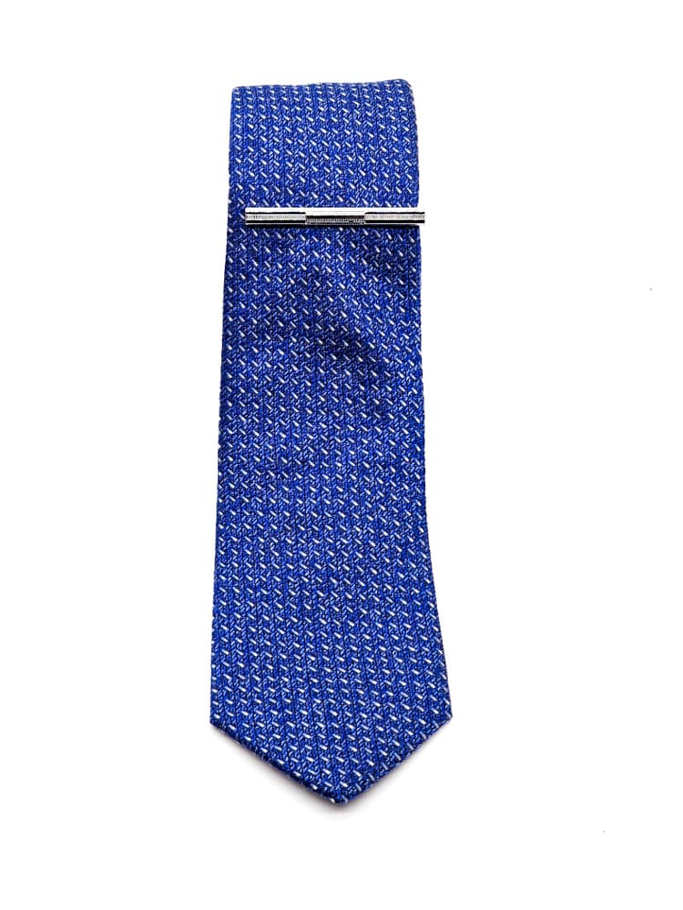 Ανδρικό Κλιπ Γραβάτας Ασημί Stefano Mario 0007-SILVER