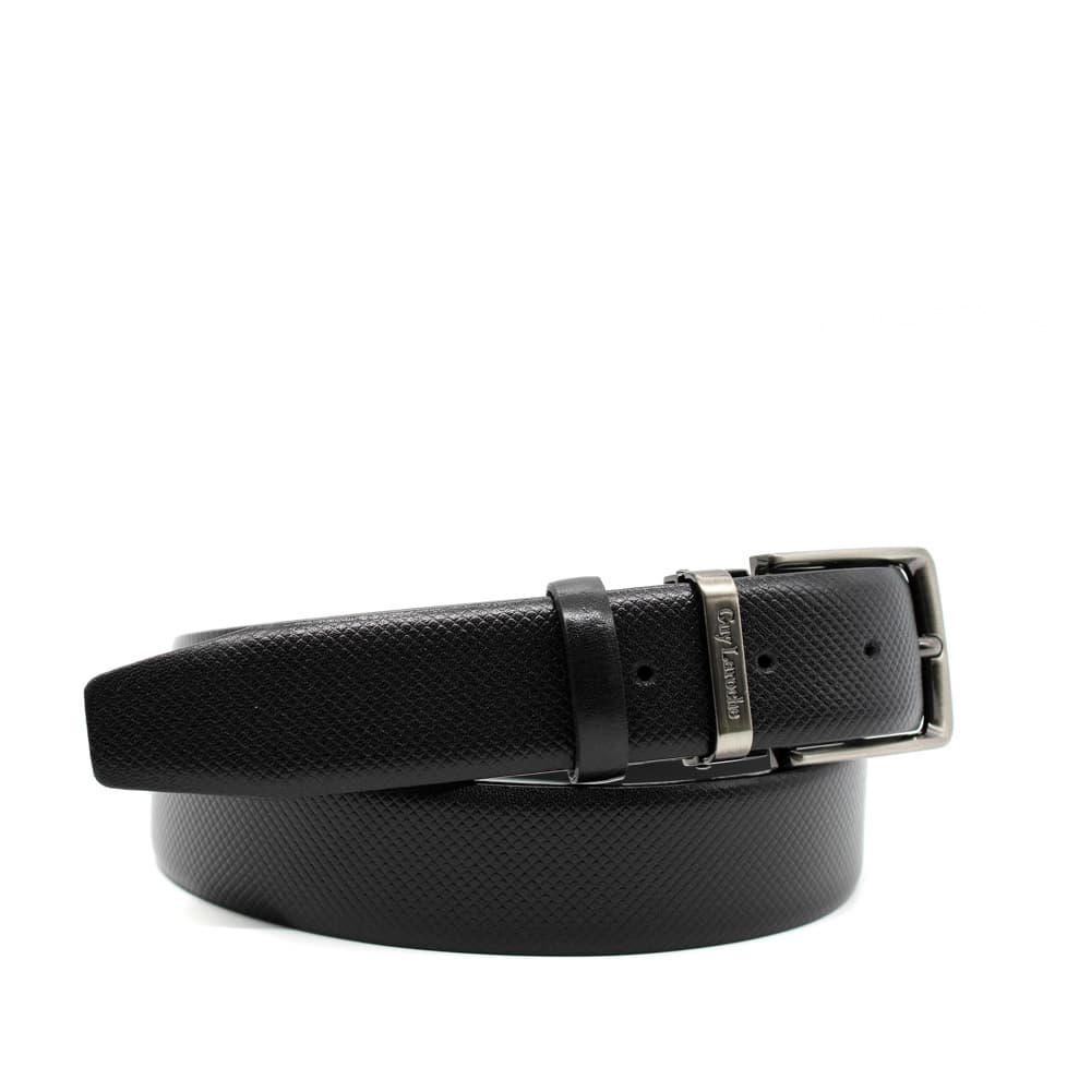 Ανδρική Δερμάτινη Ζώνη Μαύρη Guy Laroche GL307-BLACK