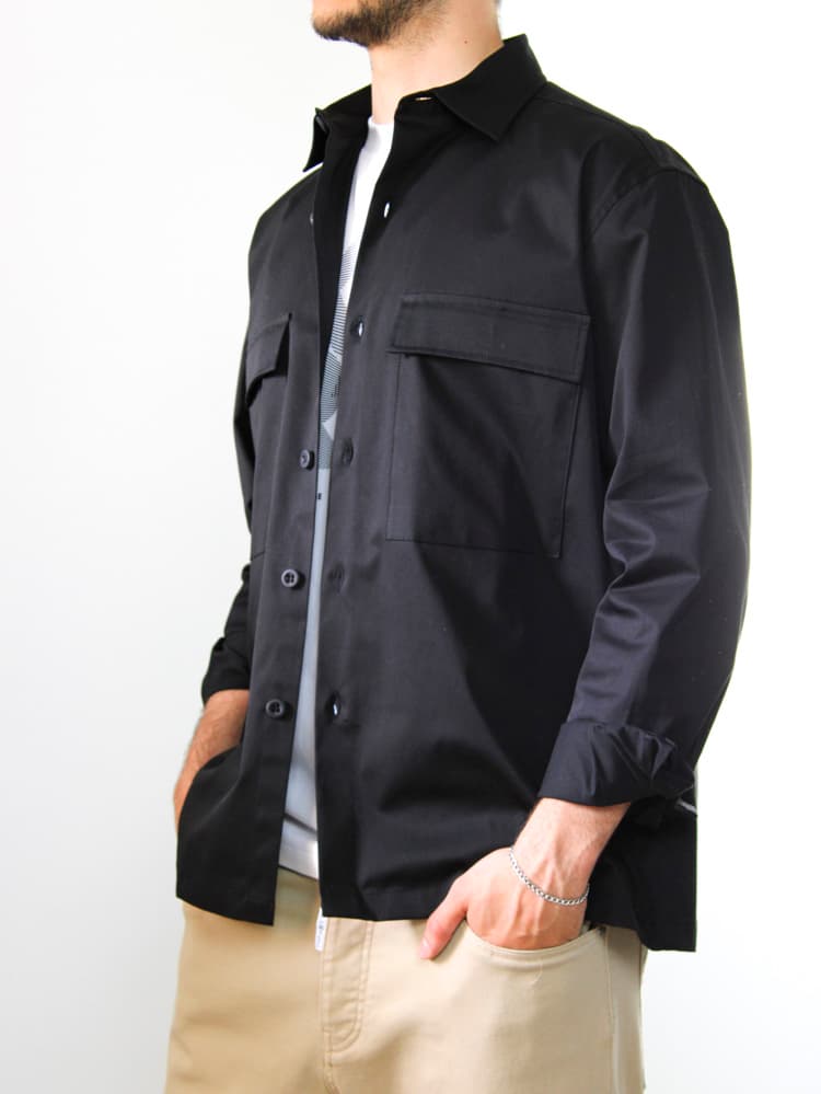 Ανδρικό Overshirt Μαύρο Royal Denim SAKKAI-BLACK