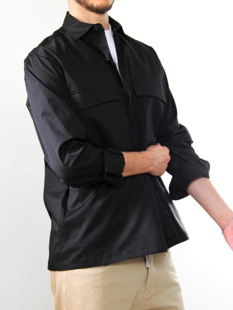 Ανδρικό Overshirt Μαύρο Royal Denim SAKKAI-BLACK