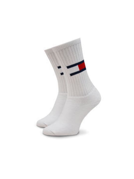 Unisex Κάλτσες 2 Ζεύγη Λευκές Tommy Jeans 701228222-WHITE