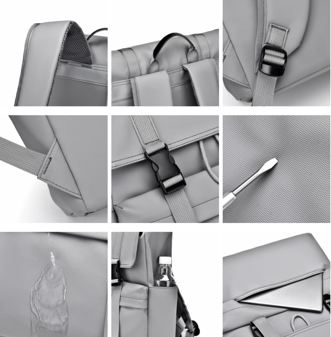 Unisex Σακίδιο Laptop 15'' Γκρι 30L Sako 1395-GREY