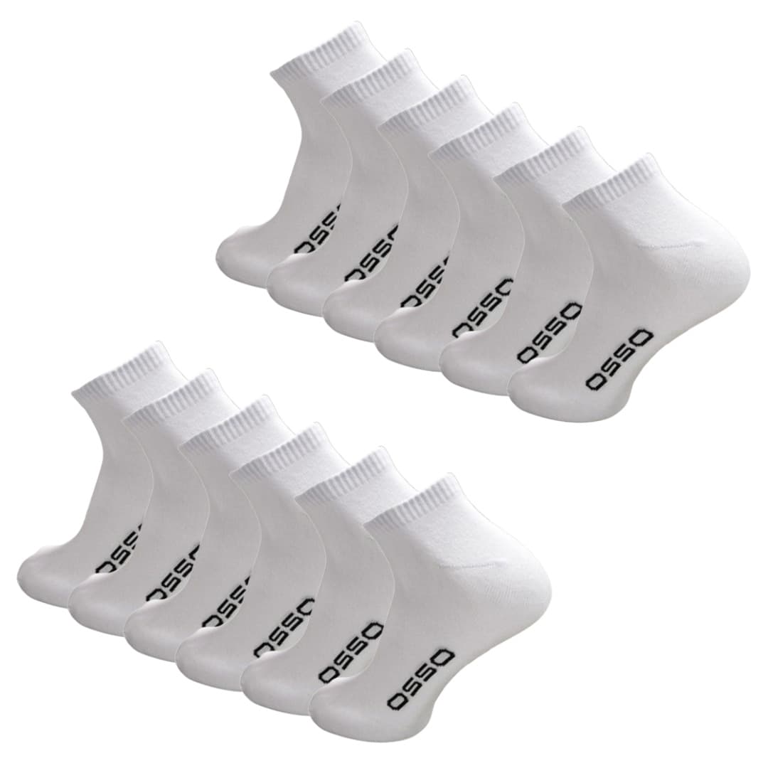 12 Ζεύγη Κάλτσες Μαύρες Σε Οργανικό Βαμβάκι Της Εταιρείας OSSO