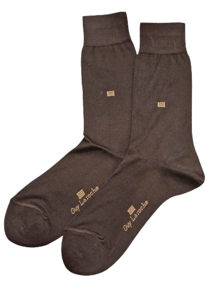 Ανδρικές Κάλτσες Μερσεριζέ 1 Ζευγάρι Καφέ Guy Laroche 7077-BROWN