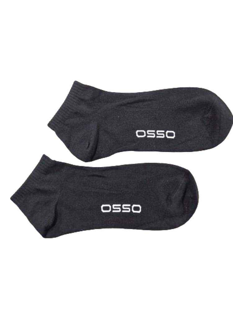4 Ζεύγη Κάλτσες Μαύρες Σε Οργανικό Βαμβάκι Της Εταιρείας OSSO