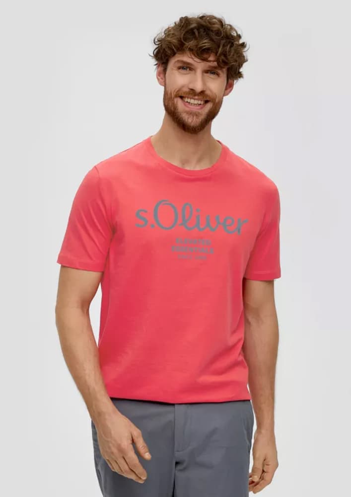 Ανδρικό T-shirt Κοραλί S.Oliver 2141458-25D1