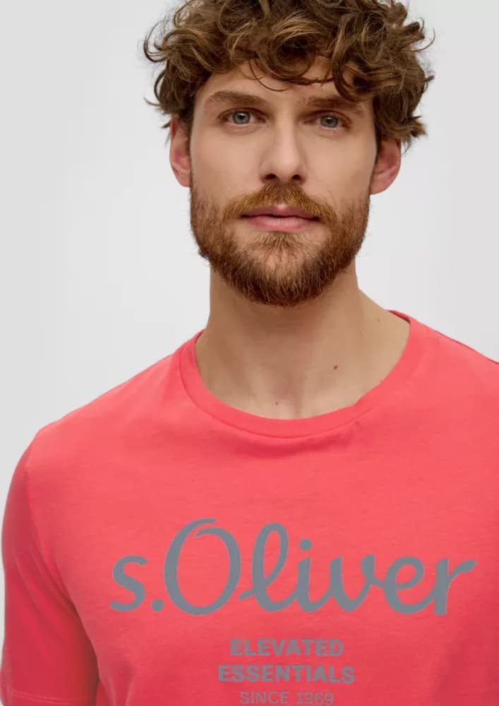 Ανδρικό T-shirt Κοραλί S.Oliver 2141458-25D1
