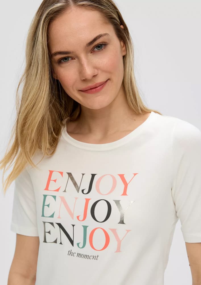 Γυναικείο T-Shirt Λευκό S.Oliver 2145266-02D0