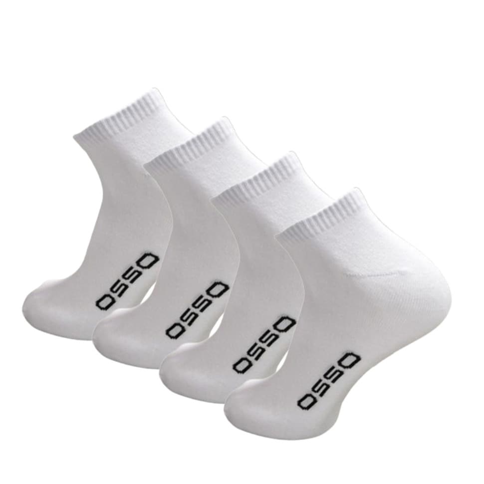 4 Ζεύγη Κάλτσες Μαύρες Σε Οργανικό Βαμβάκι Της Εταιρείας OSSO