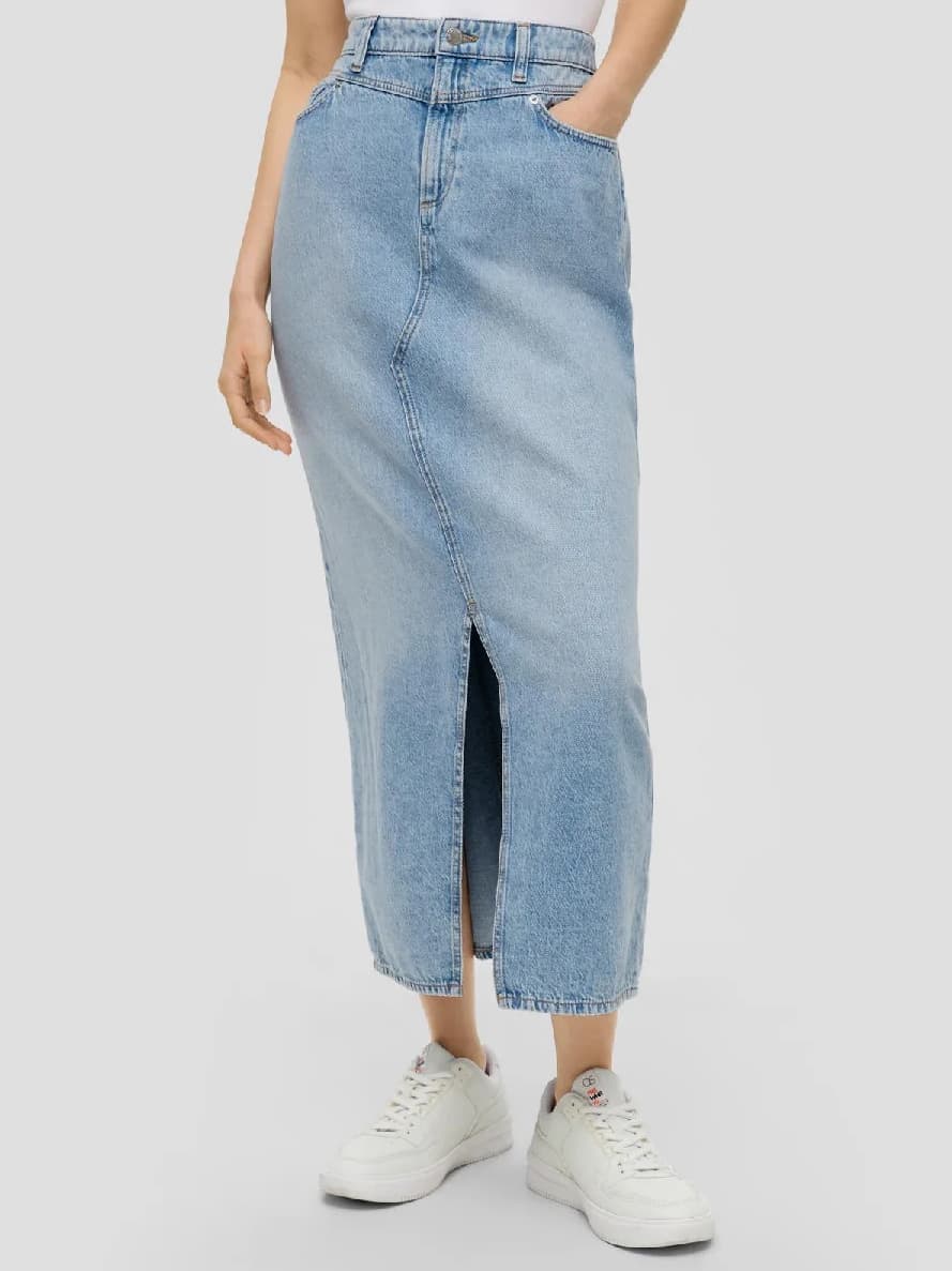 Γυναικεία Τζιν Φούστα Γαλάζια S.Oliver 2141244-54Y3