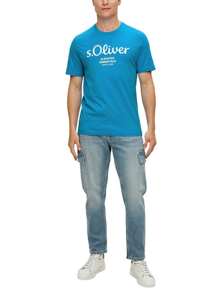 Ανδρικό T-shirt Μπλε S.Oliver 2141458-62D1