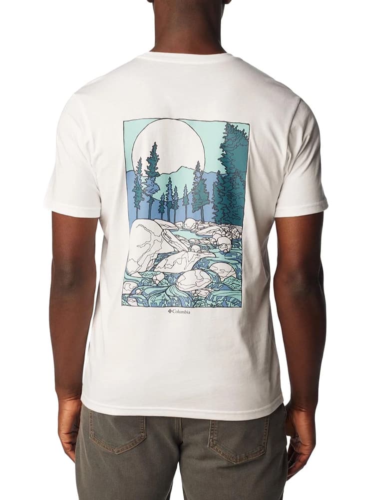 Ανδρικό Rapid Ridge II T-shirt Λευκό Columbia 1934824-115