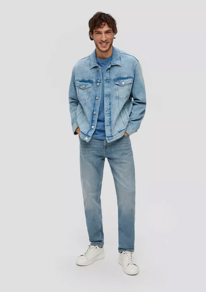 Ανδρικό T-Shirt Γαλάζιο S.Oliver 2141231-54D1