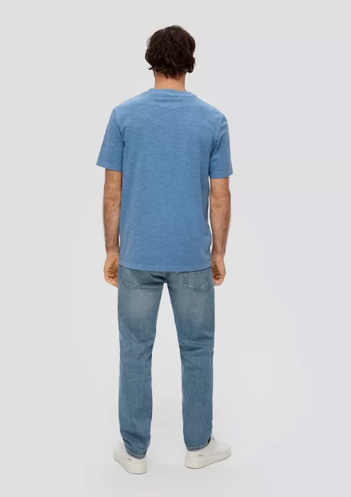Ανδρικό T-Shirt Γαλάζιο S.Oliver 2141231-54D1