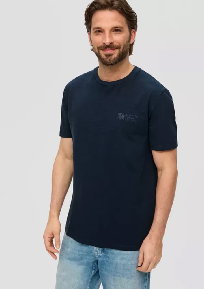 Ανδρικό T-Shirt Navy Μπλε S.Oliver 2141231-59D1