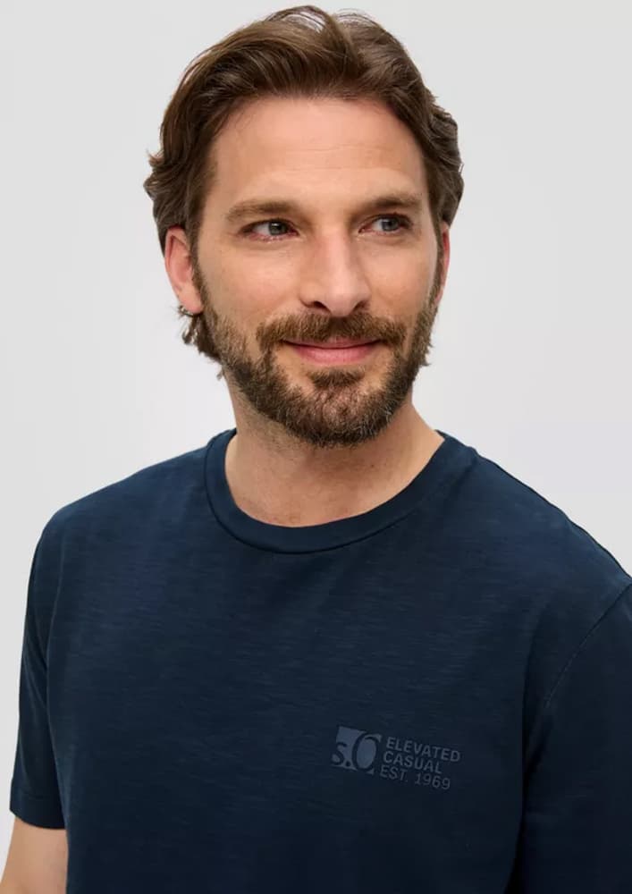 Ανδρικό T-Shirt Navy Μπλε S.Oliver 2141231-59D1