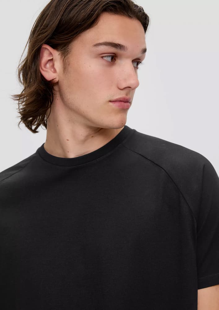 Ανδρικό T-Shirt Μαύρο S.Oliver 2143189-9999