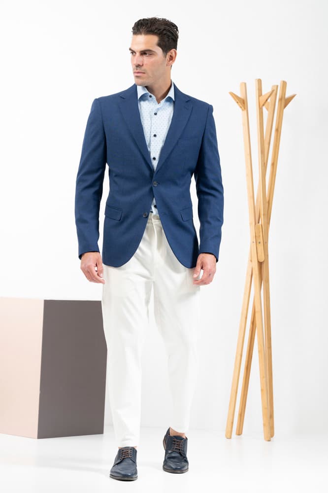 Ανδρικό Σακάκι Μπλε Vittorio tropical-blue