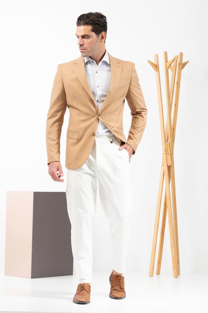 Ανδρικό Σακάκι Μπεζ Vittorio tropical-beige