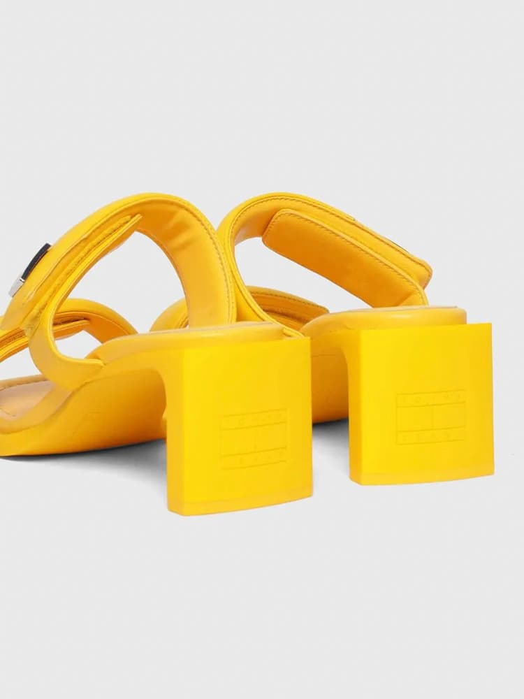 Γυναικεία Δερμάτινα Soho Σανδάλια Κίτρινα Tommy Hilfiger EN0EN02558-ZFM